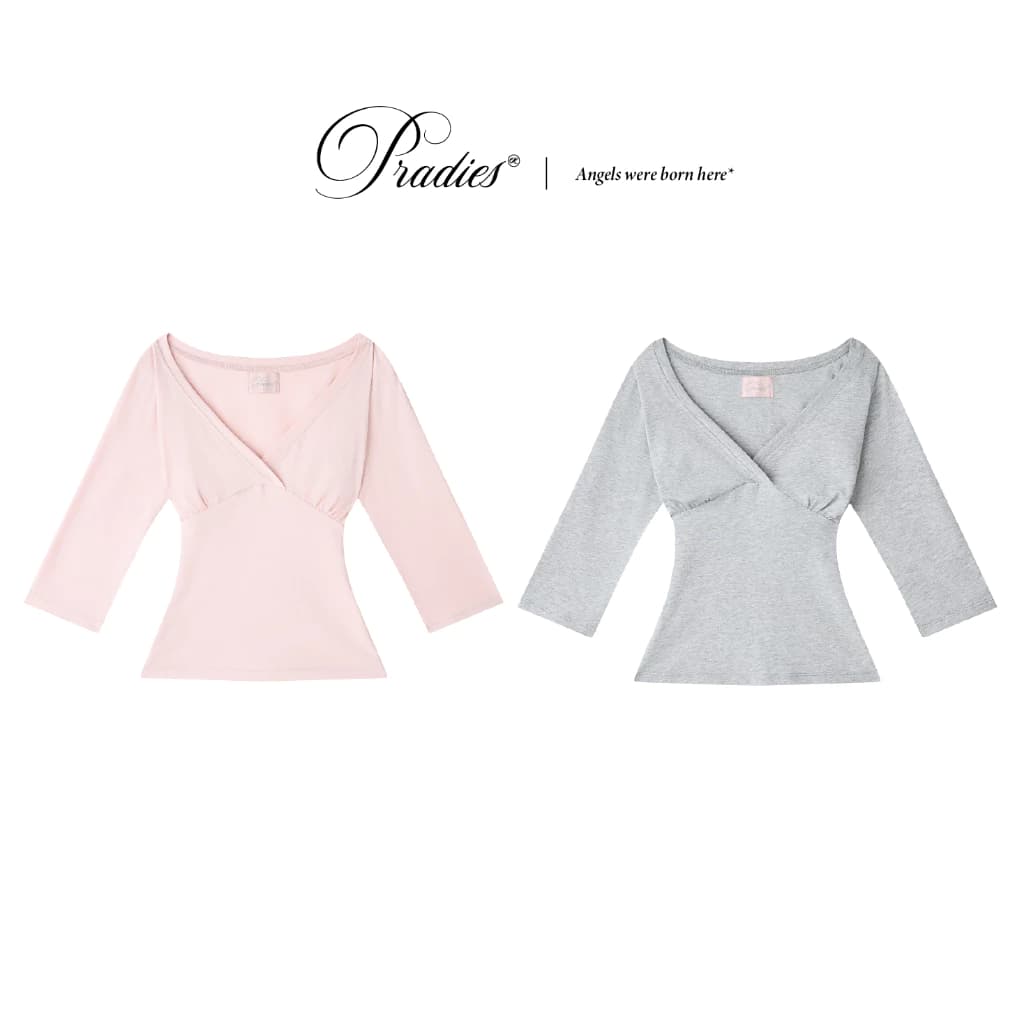 Áo Tay Lửng Cổ Tim PRADIES - Doris Top