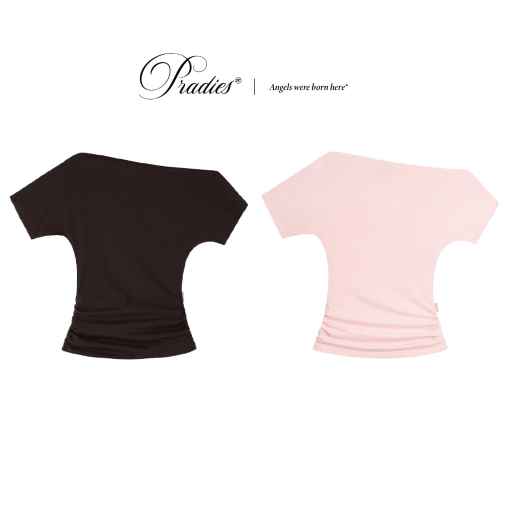 Áo Trễ Lệch Vai Trơn PRADIES - Aisley Off Shoulder Top