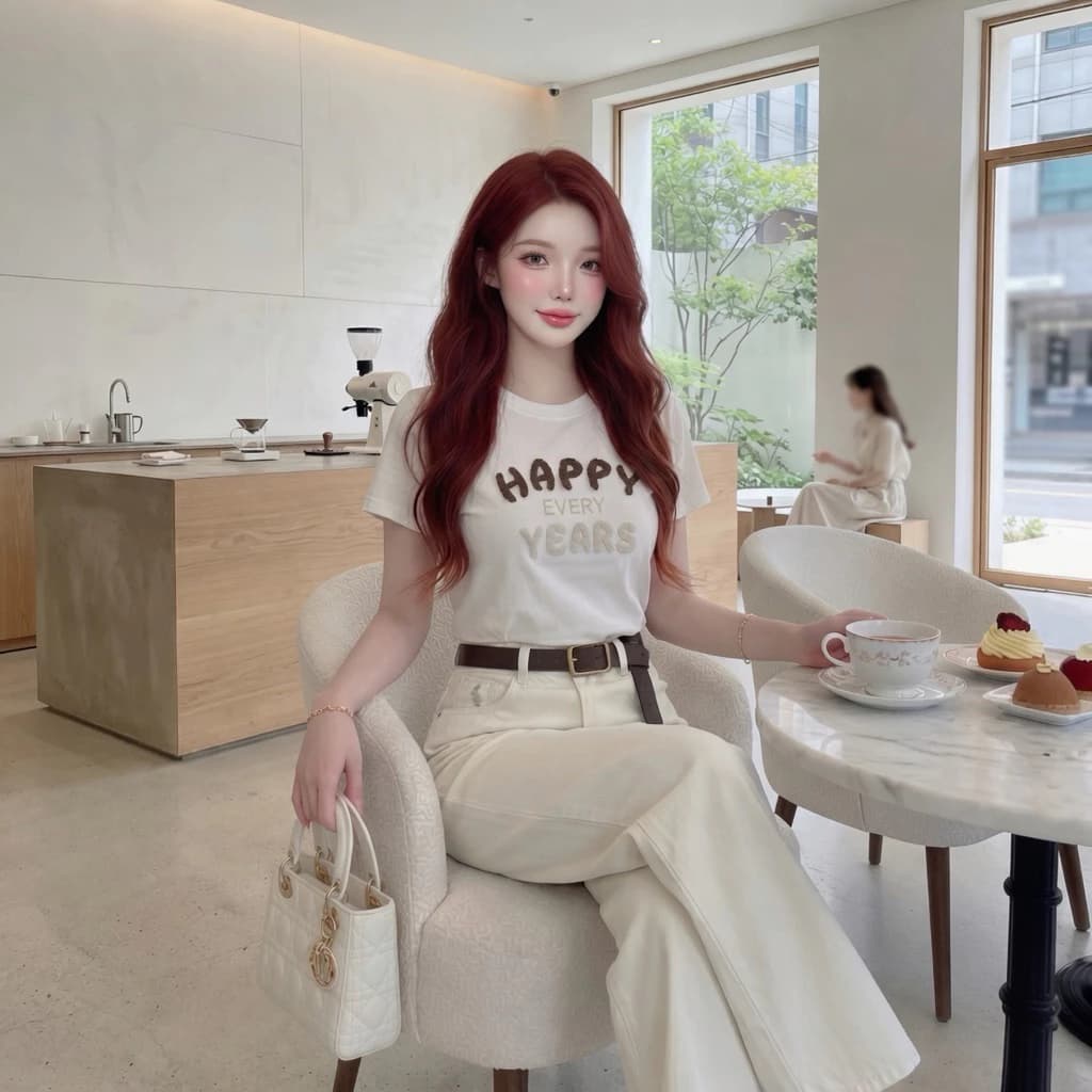 🌈 ÁO THUN "HAPPY" – DIỆN LÀ XINH, MẶC LÀ VUI!