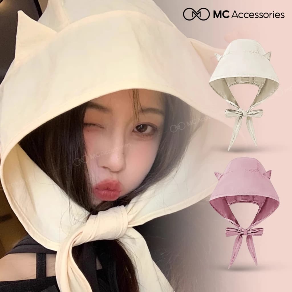 Mũ Chống Nắng 3in1 Jussy Đội Là Mũ Mở Là Khăn Choàng Gập Là Túi Đeo Chéo Chống UV Chống Nước Màu Dopamine Siêu Xinh