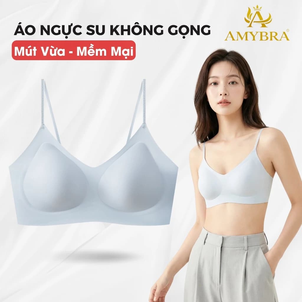 [ Back To School ] Áo Ngực Su Không Gọng Tàng Hình, Áo Lót Nữ Sinh Gom Ngực Chống Xệ AMYBRA A01
