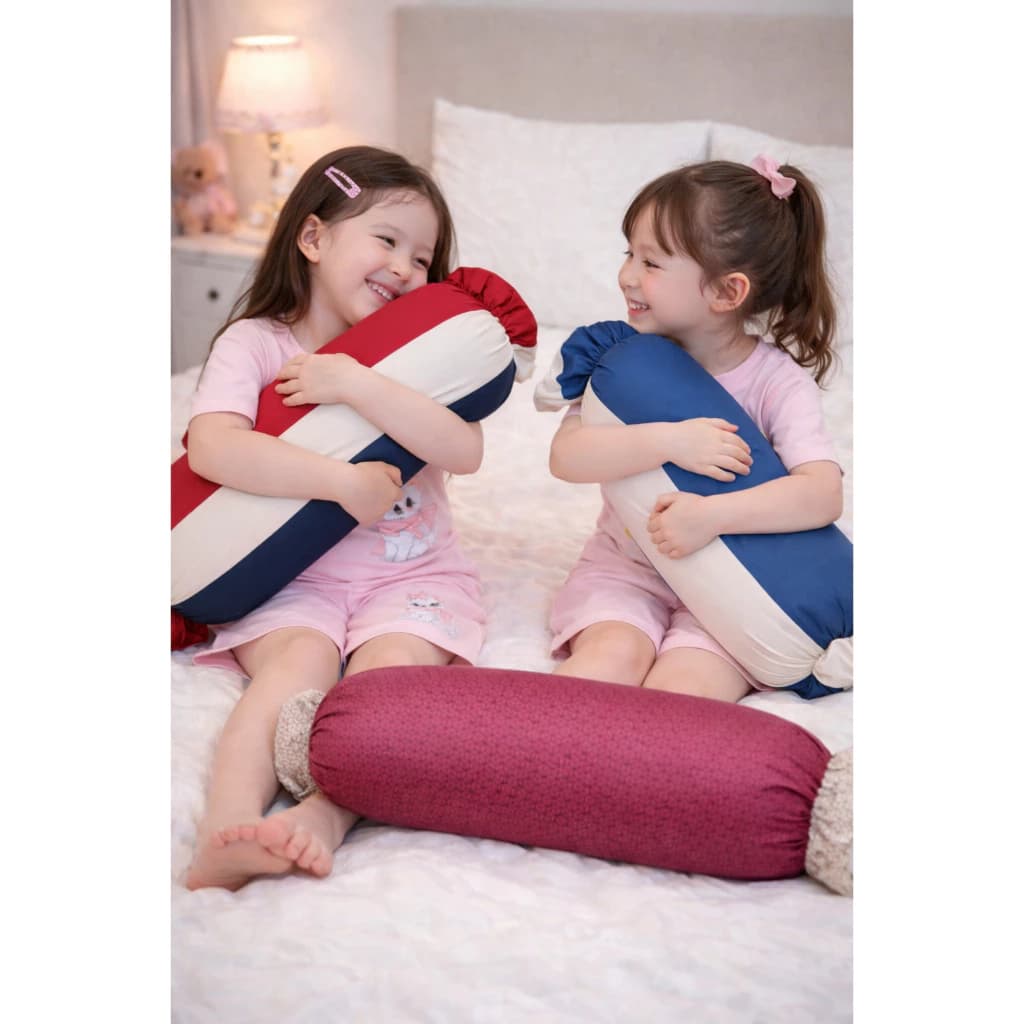 1 Vỏ Gối Ôm Màu Bất Kỳ Cho Bé Chiều Dài 1M Cho Bé Chất Vải Gió