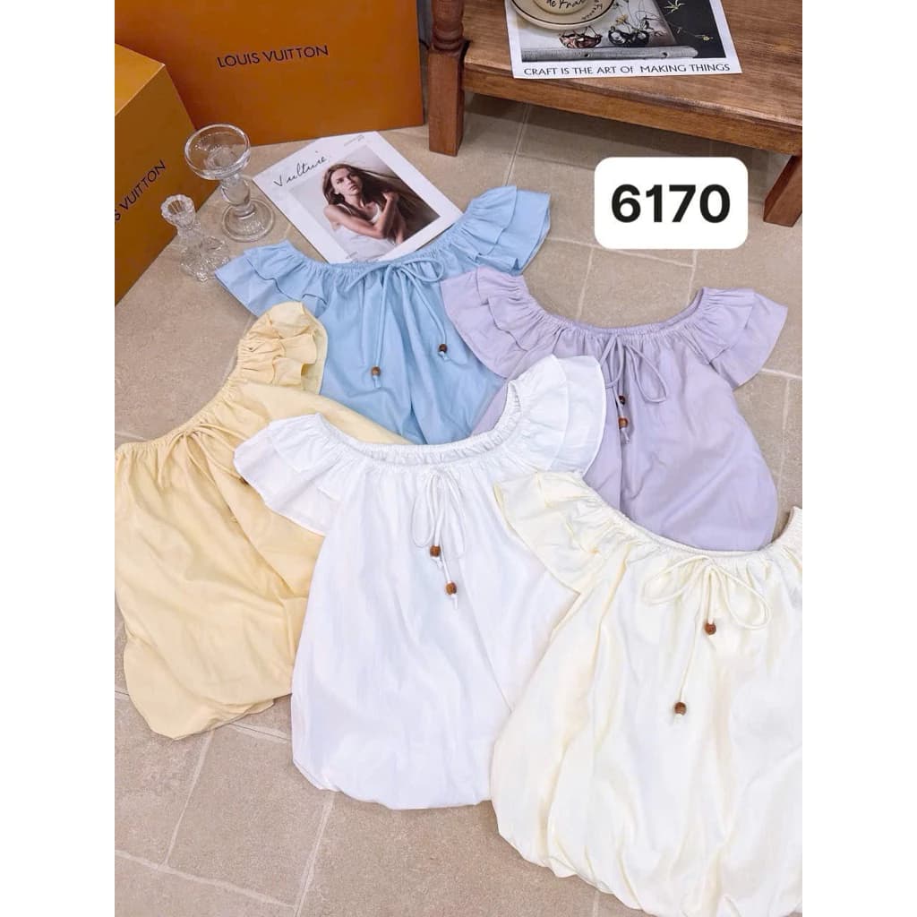 ✨ SIÊU PHẨM ÁO TRỄ VAI BÈO NHÚN - NGỌT NGÀO & NỮ TÍNH ✨
