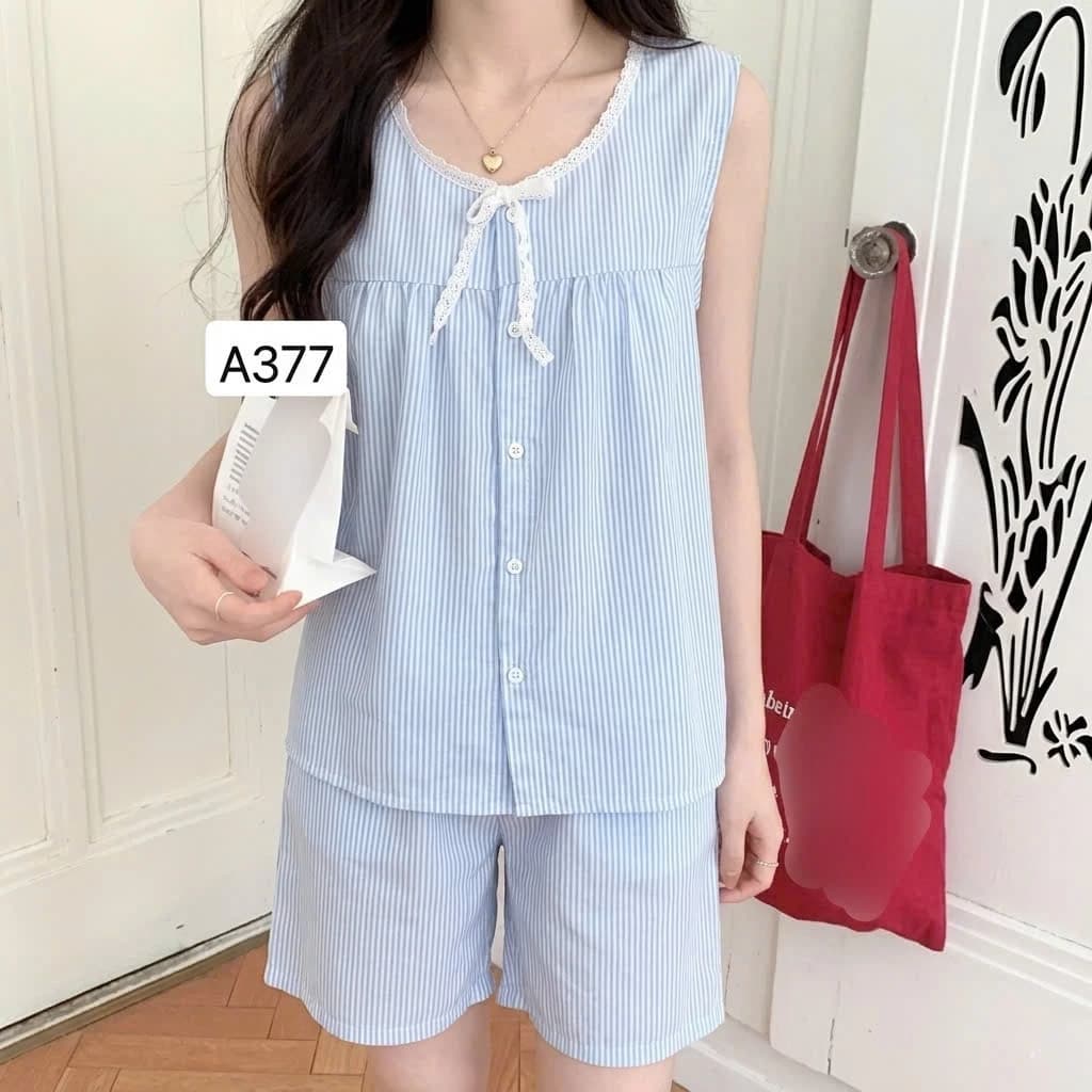 Bộ pijama nữ cánh tiên cổ tròn mặc nhà nhiều màu chất Cotton, Xô Lụa, Đũi, Tole, Lanh ĐBTK
