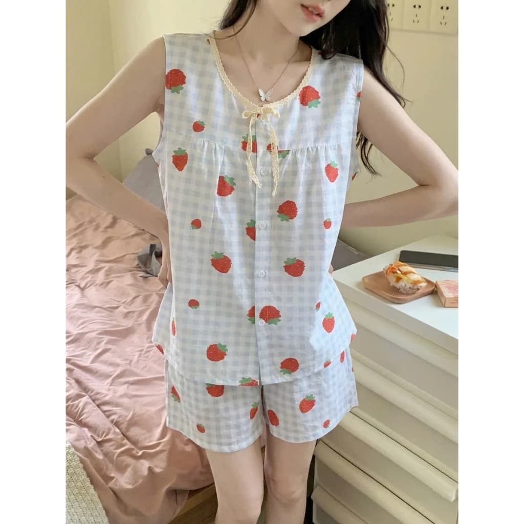 Bộ pijama nữ cánh tiên cổ tròn mặc nhà nhiều màu chất Cotton, Xô Lụa, Đũi, Tole, Lanh