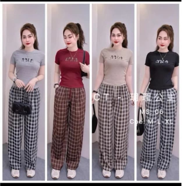 Set bộ áo tăm + Quần lụa lạnh mặc mềm mát và thoải mái cho nữ