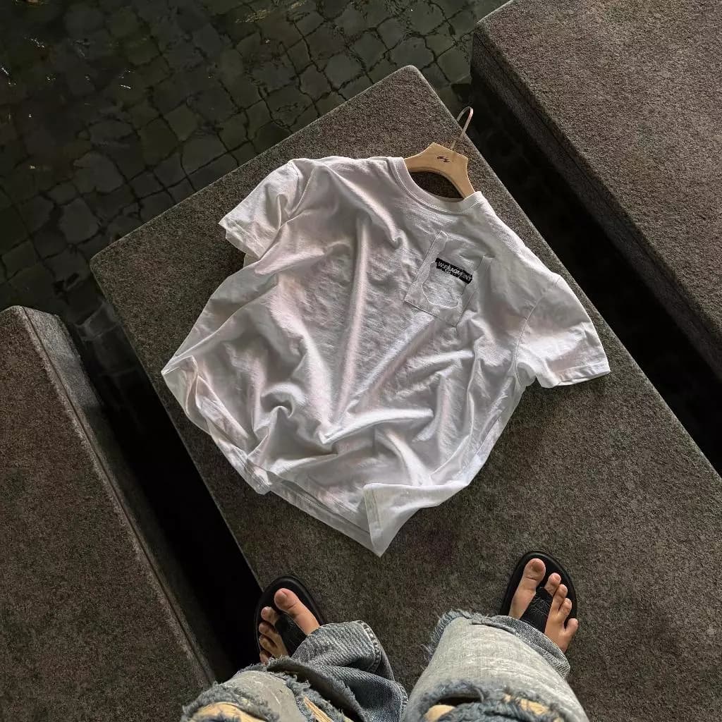 HUMID SLUB TSHIRT - Áo thun cotton xược in trame nam nữ Whose Studio