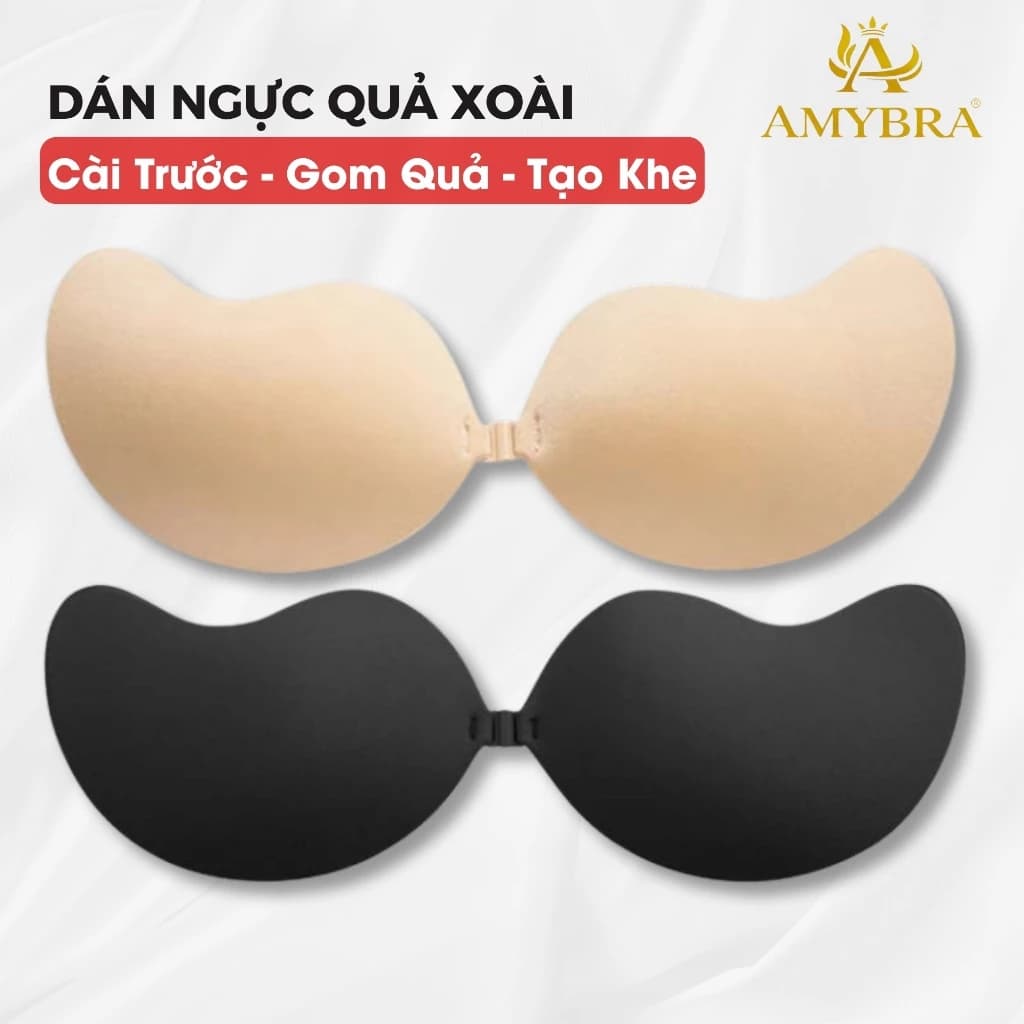 Áo Dán Ngực Mút Mỏng Nhẹ – Miếng Dán Ngực Cài Trước Tạo Khe Tự Nhiên AMYBRA D0129