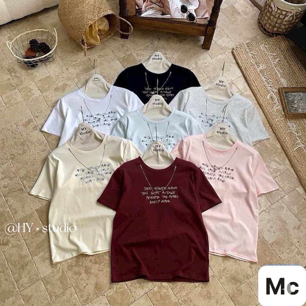 ✨ PHÁ CÁCH MỘT CHÚT VỚI TEE IN CHỮ PHỐI XÍCH