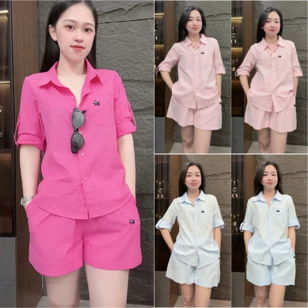 Sét Bộ Cộc Chất Thô Mềm Mát Size 40-70kg,Thời Trang Hè Màu Sắc Tươi Mát Chất Liệu Mềm Mại Thoải Mái  HT32