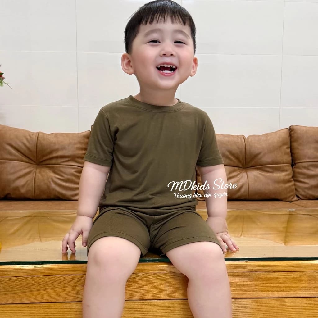 BỘ QUẦN ÁO CỘC TAY thun lạnh cho bé trai,bé gái ( 5-15kg ) MDKIDS.