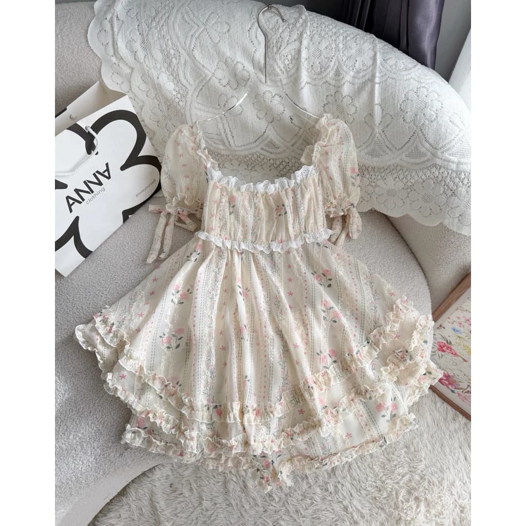 Set Bộ Nữ Hai Món Hoa Hồng Kèm Quần Ngắn Anna - Set Lavi