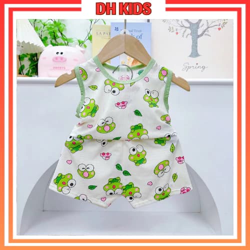 [B15] - Đồ bộ ba lỗ thun tăm lạnh mềm mịn co giãn tốt cho bé trai,bé gái- DH KIDS