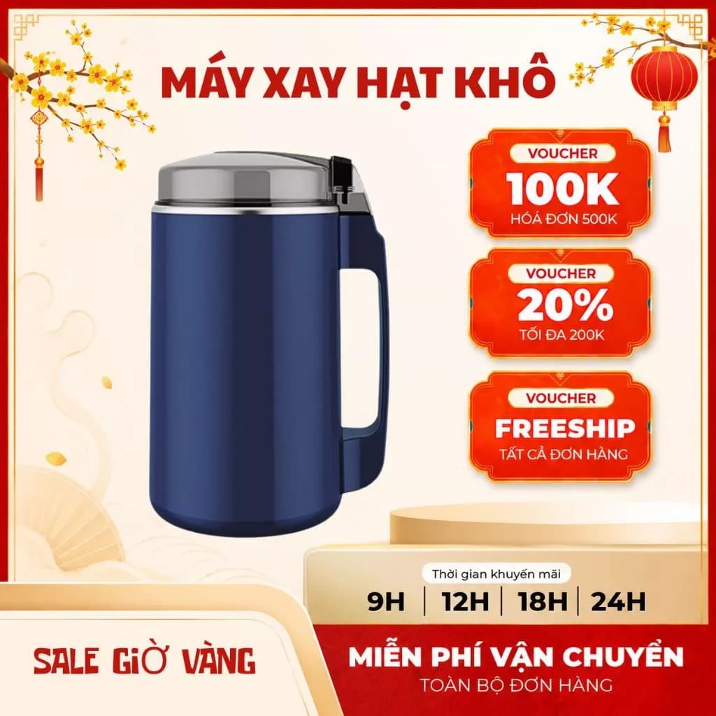Máy Xay Hạt Khô Đa Năng Cực Nhanh MX06, Máy Xay Bột Ngũ Cốc, Cafe, Các Loại Hạt Cực Nhanh