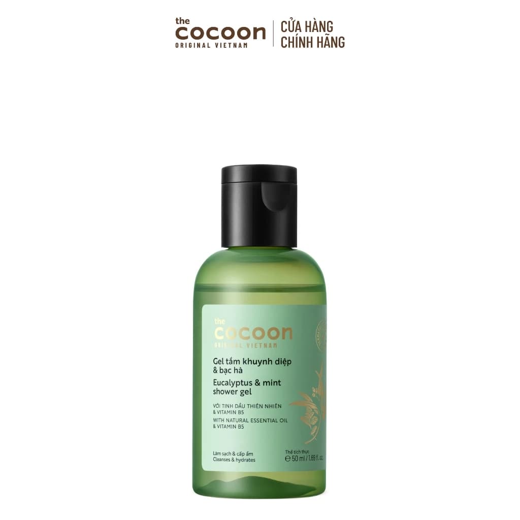 HÀNG TẶNG KHÔNG BÁN - Trial size - Gel tắm khuynh diệp & bạc hà Cocoon làm sạch và thư giãn 50ml