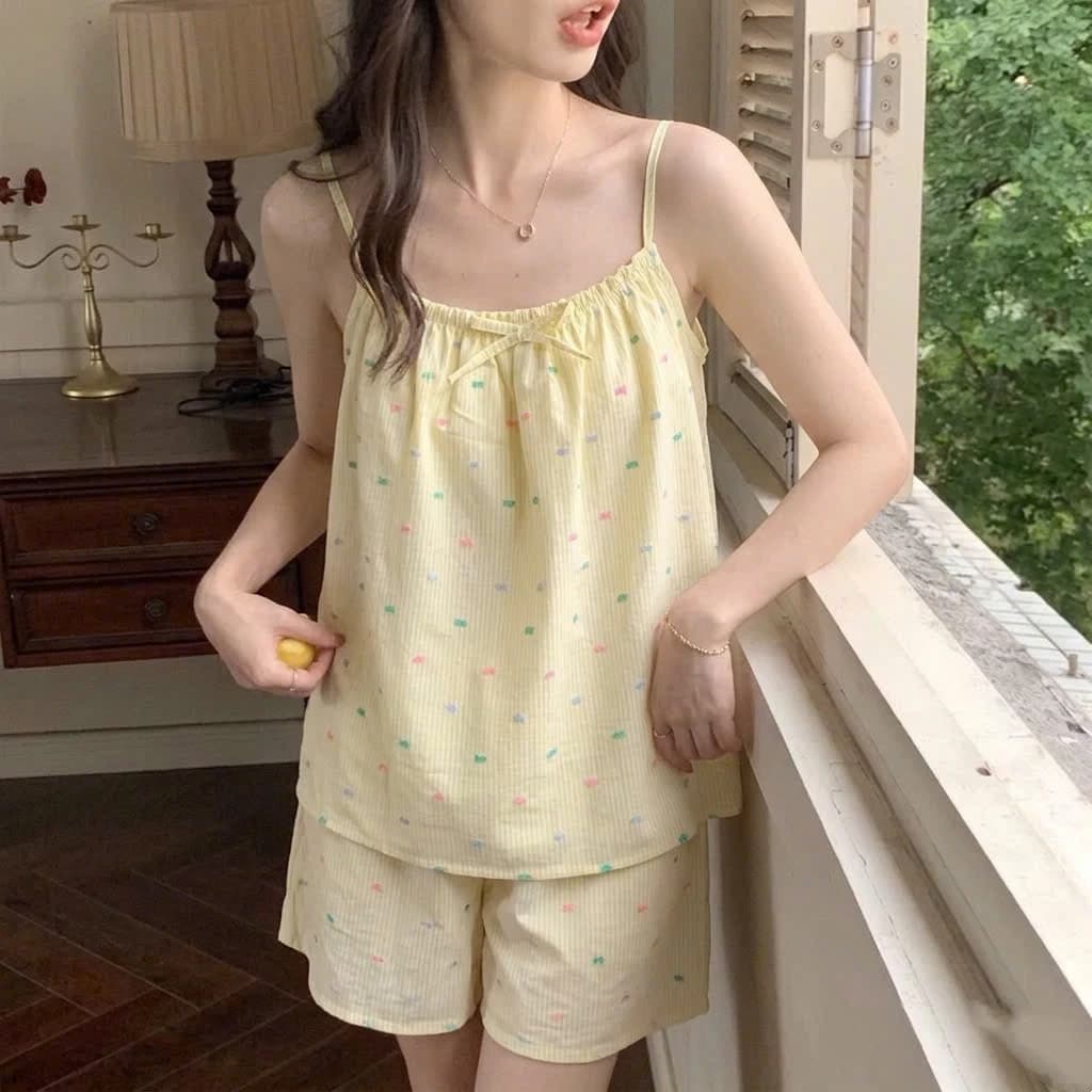 [ẢNH THẬT ]ĐỒ BỘ PIJAMAS XINH XẮN [Hàng thiết kế] vải lụa, kate, tole/lanh mềm đẹp