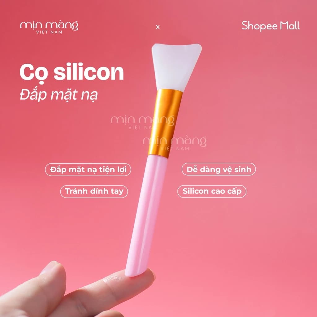 Cọ Đắp Mặt Nạ Silicon, Quét Mask, Cao Cấp, Thiết Kế Tiện Lợi, Dễ Sử Dụng, Chất Lượng Siêu Bền
