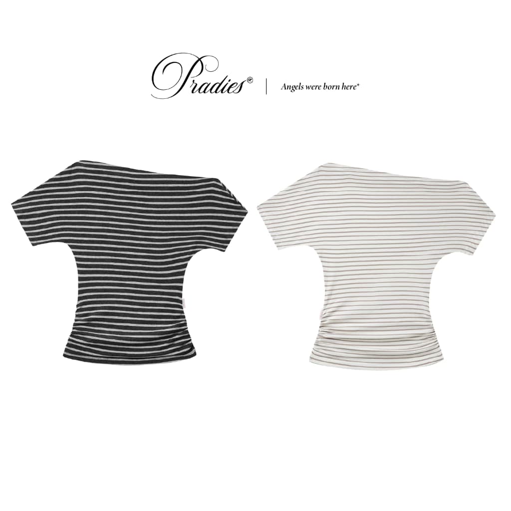 Áo Trễ Lệch Vai Sọc PRADIES - Aisley Striped