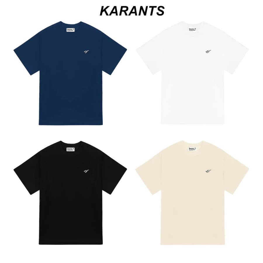 [ Restock Nhiều ] Karants Áo Thun Oversize Trơn Vải Cotton 2 Chiều Gắn Thanh Kim Loại Nam Nữ Unisex - KR212