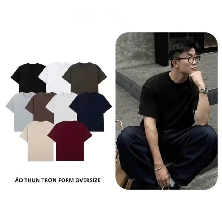Áo thun tay lỡ unisex nam nữ OVERSIZE, Áo phông unisex form rộng