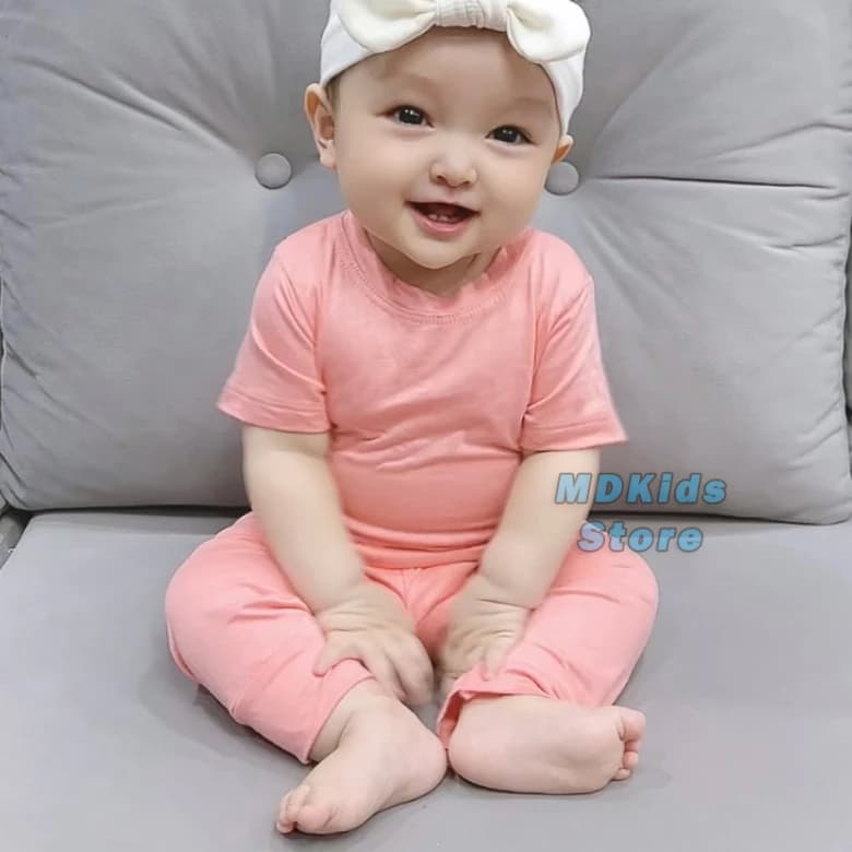 BỘ ÁO CỘC TAY QUẦN DÀI thun lạnh cho bé trai,bé gái ( 5-15kg ) MDKIDS.