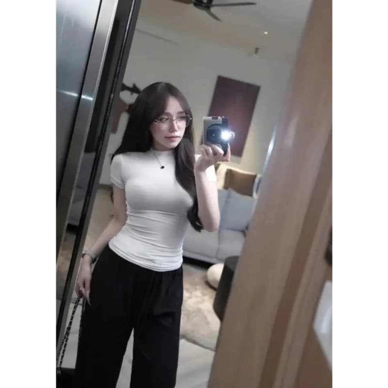 Set Bộ Nữ Áo Thun Body Tay Ngắn + Quần Ống Rộng Suông Dài Hàn Quốc, Đồ Bộ Nữ Cao Cấp Tôn Dáng Đi Chơi Đi Làm
