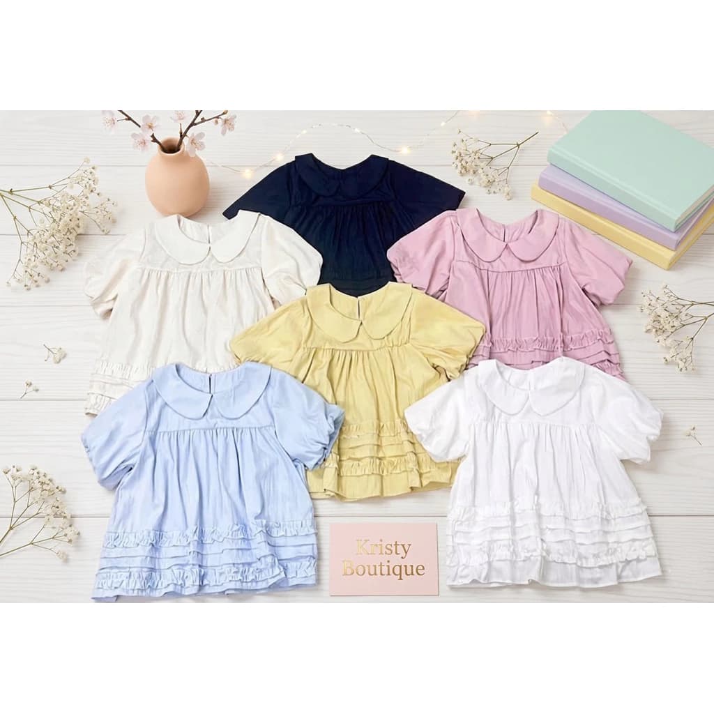 🎀 ÁO BABYDOLL CỔ SEN PHỐI BÈO TẦNG TIỂU THƯ 🎀