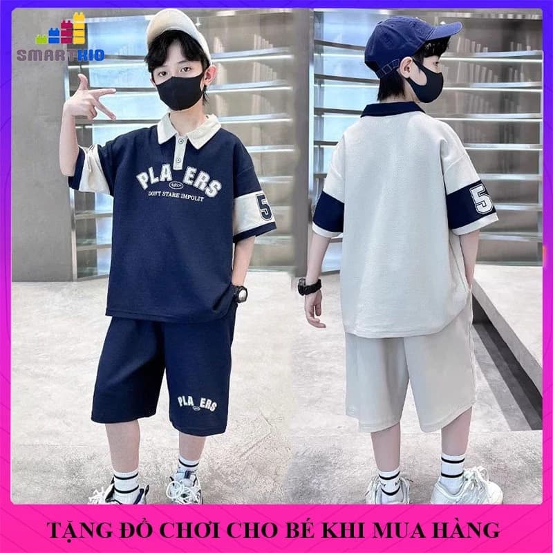(18-50kg)Quần áo hè thời trang bé trai từ 6-14 tuổi mẫu polo PLA. Đồ bộ bé trai, set đồ bé trai, bộ quần áo mùa hè