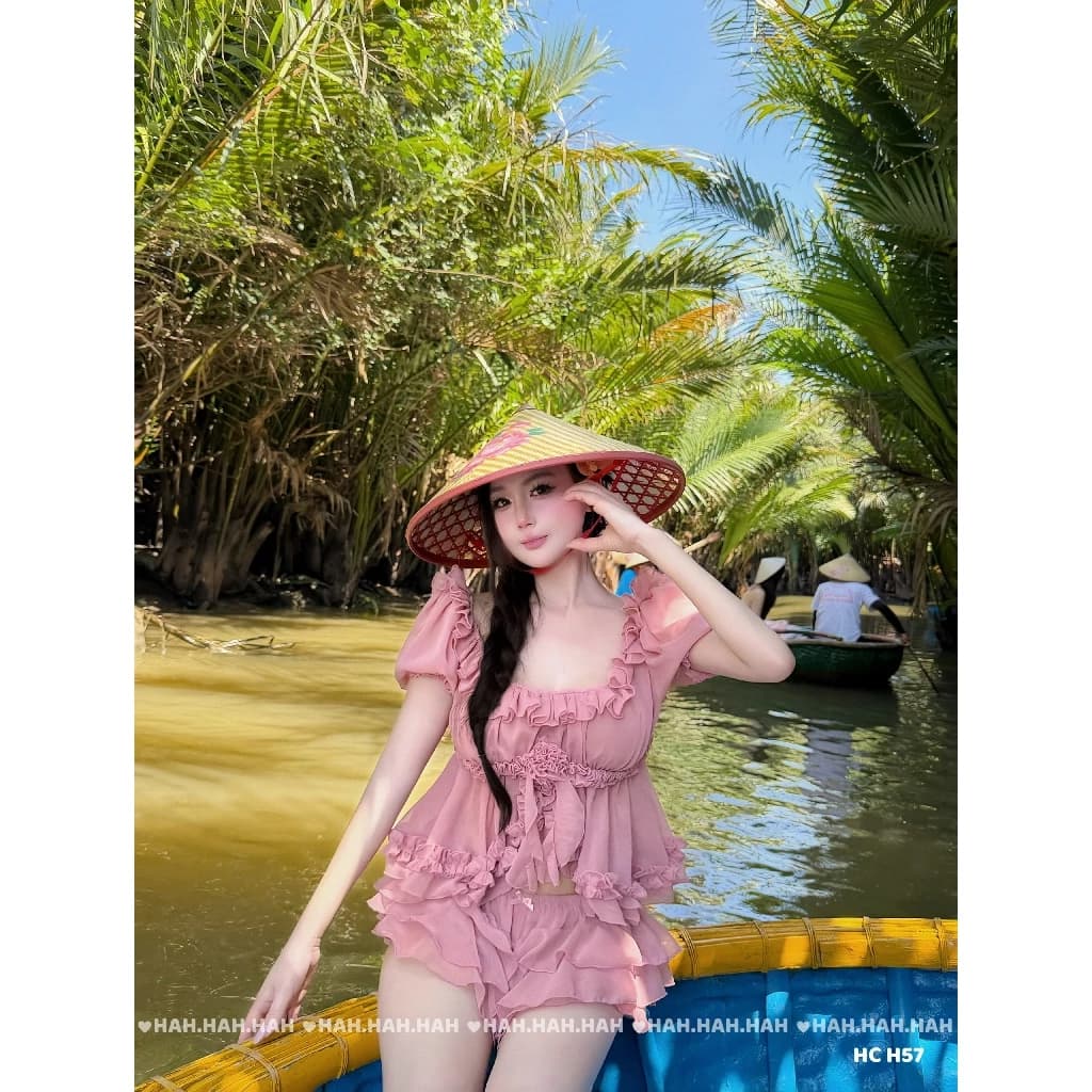 Set tơ voan bèo 2 màu - Hàng L1 (kèm ảnh thật)