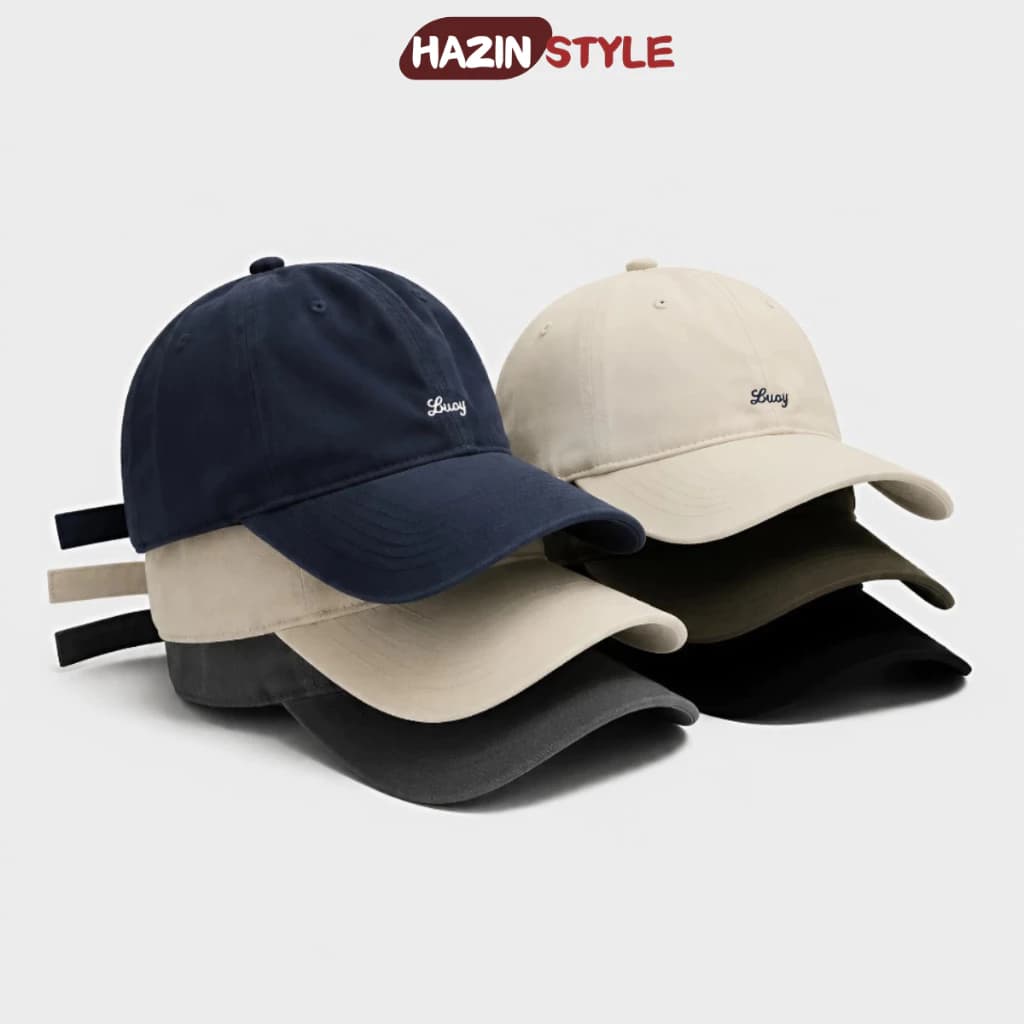 Mũ Lưỡi Trai Nam Nữ Lucy Form Mềm Đẹp, Mũ Unisex Cotton Hàn Quốc Thêu Chữ Basic