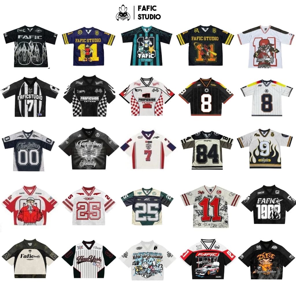 Áo thun FAFIC mascot Jersey Ngắn Tay 11 Jersey vải mè lưới xịn mặc thoáng mát FAFIC STUDIO