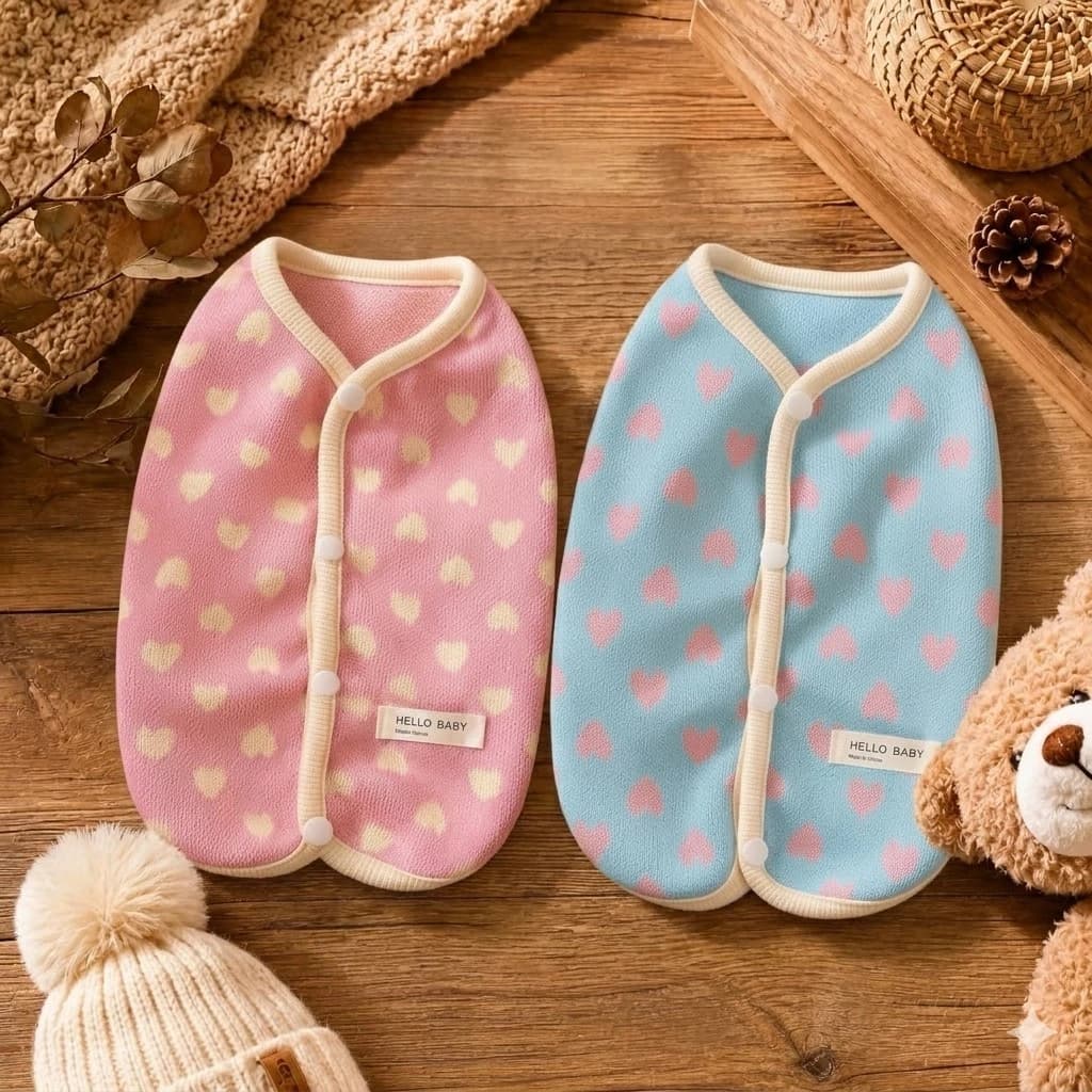 Áo Gile Cho Chó Mèo, Áo Gile Lông Giữ Ấm Cho Thú Cưng, Quần Áo Mùa Đông HihaPets