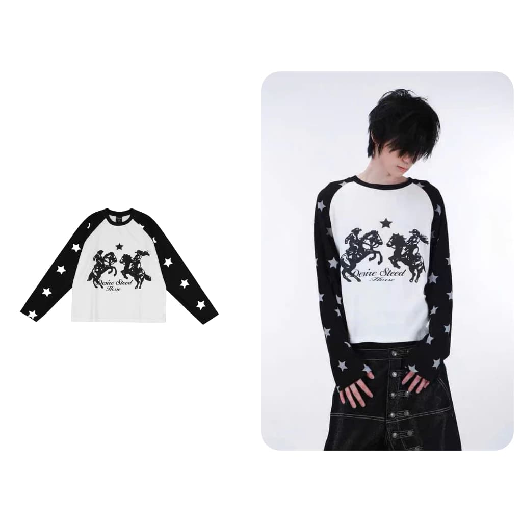 Áo dài tay Raglan Waffle Desired ODIN CLUB, Áo longsleeves form boxy tôn dáng, chất liệu vải tổ ong ít nhăn, thoáng khí