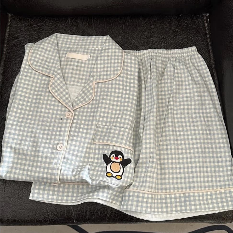 [Sẵn] Bộ ngủ pyjama nữ áo cộc quần cộc nhiều hoạ tiết mặc nhà thoáng mát 617
