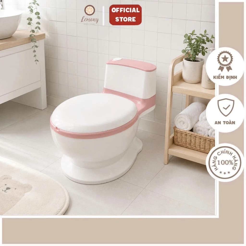 Bô vệ sinh cho bé, hình dáng như chiếc bồn cầu mini giúp bé tạo thói quen tốt