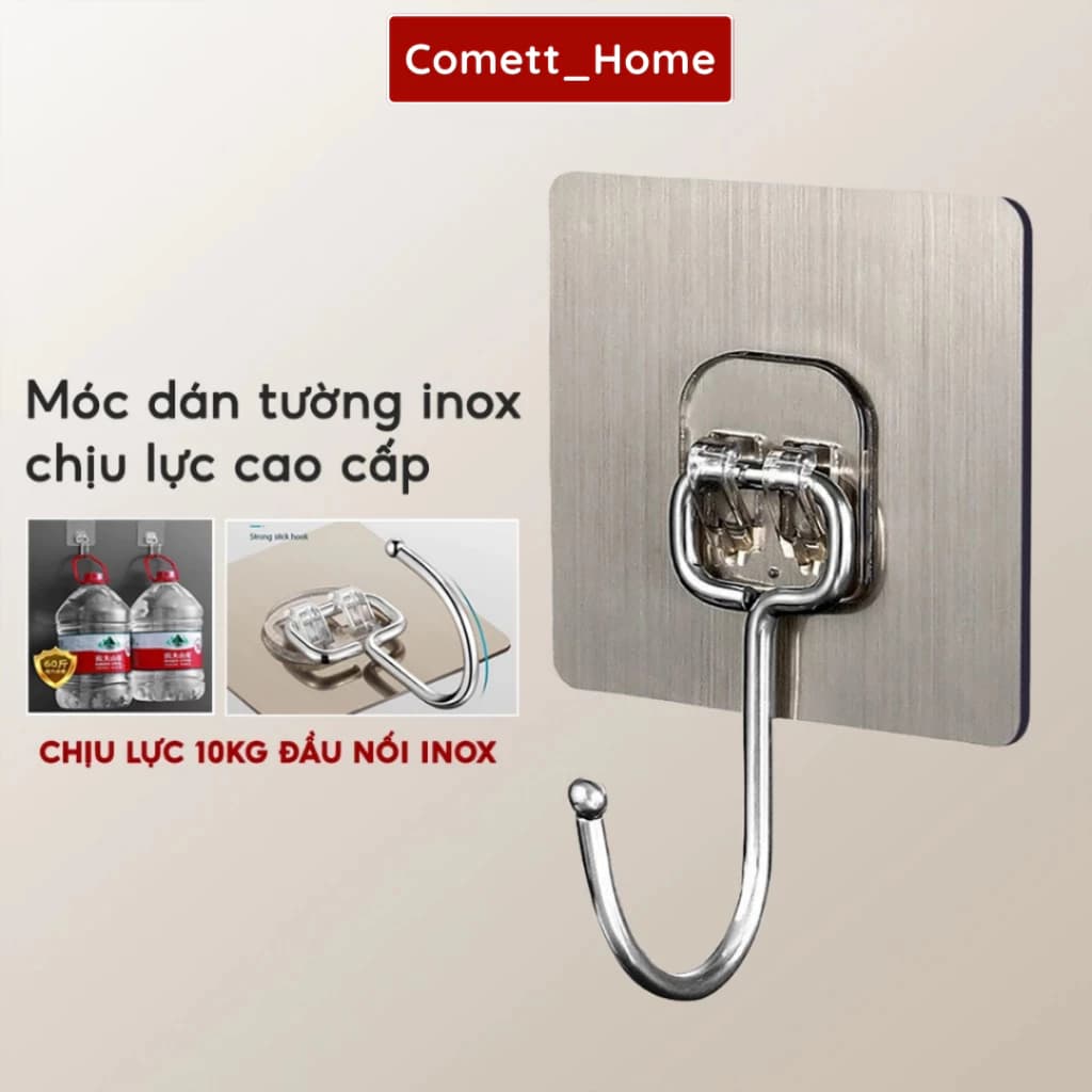 Móc Treo Đồ Dán Tường Siêu Dính - COMBO 20 Móc Dán Tường Chịu Lực Treo Đồ Đa Năng Tiện Dụng