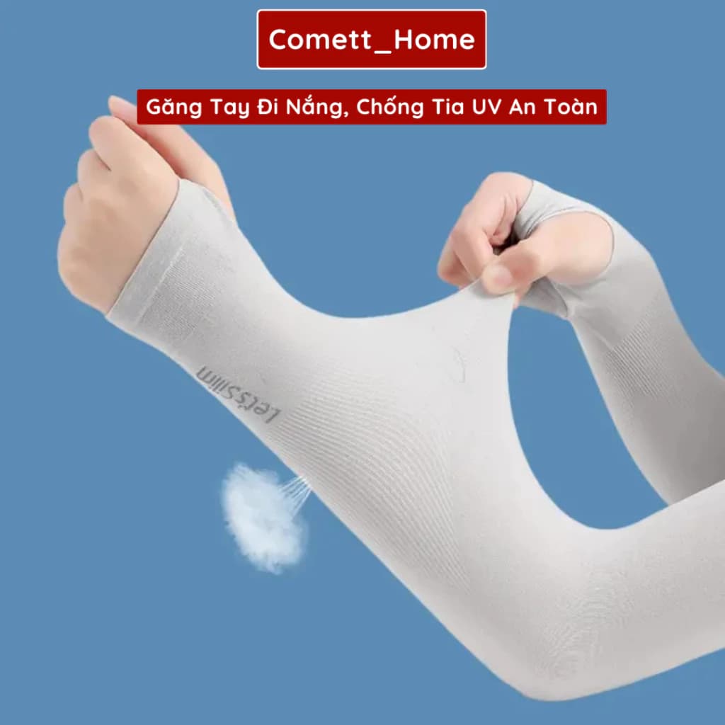 Găng Tay Chống Nắng Nam Nữ Xỏ Ngón Chống Tia UV Chất Liệu Thoáng Mát Thấm Hút Mồ Hôi
