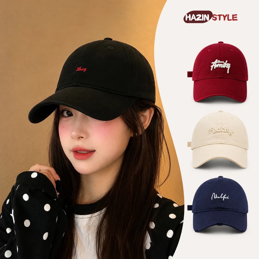 Mũ Lưỡi Trai Unisex Chữ Thêu Basic | Mũ Nam Nữ Form Chuẩn, Phong Cách Hàn Quốc