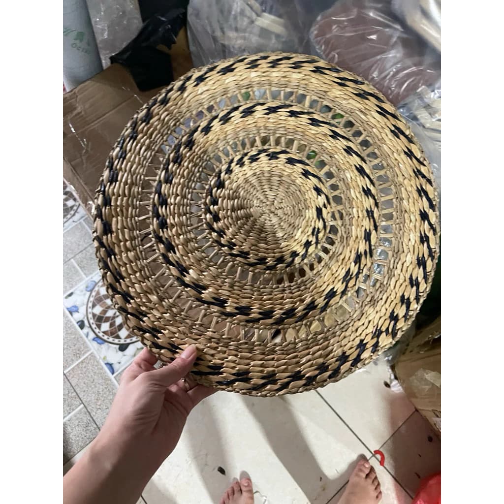 Mẹt cói 30cm, 38-40cm, mẹt cói giấy nâu 40cm trang trí nhà cửa lớp học