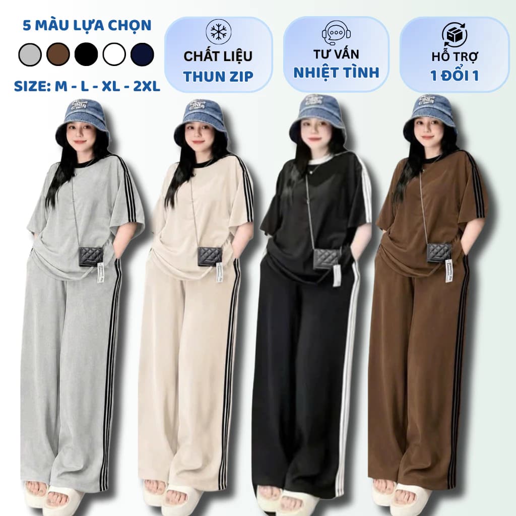 MÃ 05 SÉT BỘ DÀI XUÔNG TRƠN THỂ THAO CHẠY VIỀN BIGSIZE FROM RỘNG