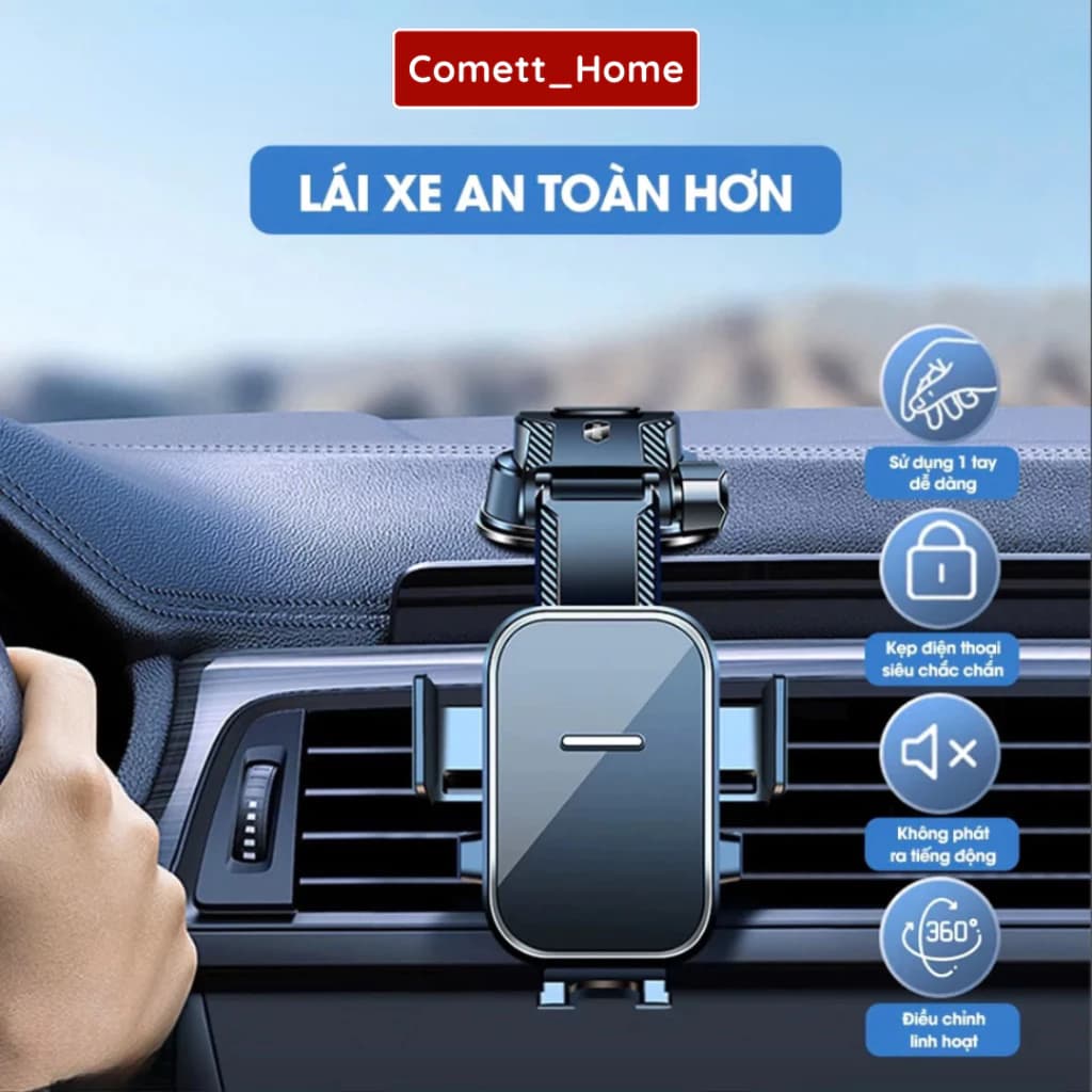Giá Đỡ Điện Thoại O Tô Dán Taplo A29 Dáng Thác Nước Không Che Tầm Nhìn Xoay 360 Độ Linh Hoạt