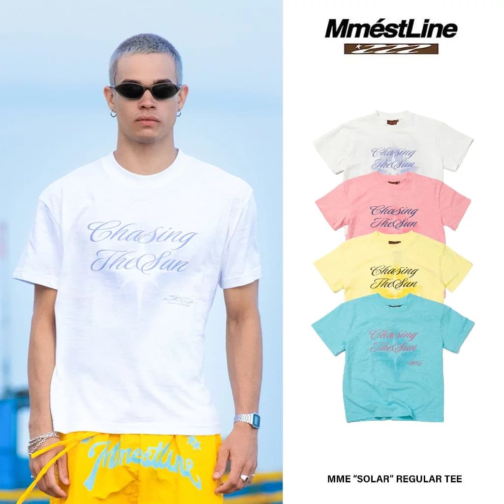 [Summer '26 Edition] Áo thun MMESTLINE "SOLAR" form  Regular vải Premium Cotton SLUB Cotton in lụa Trame