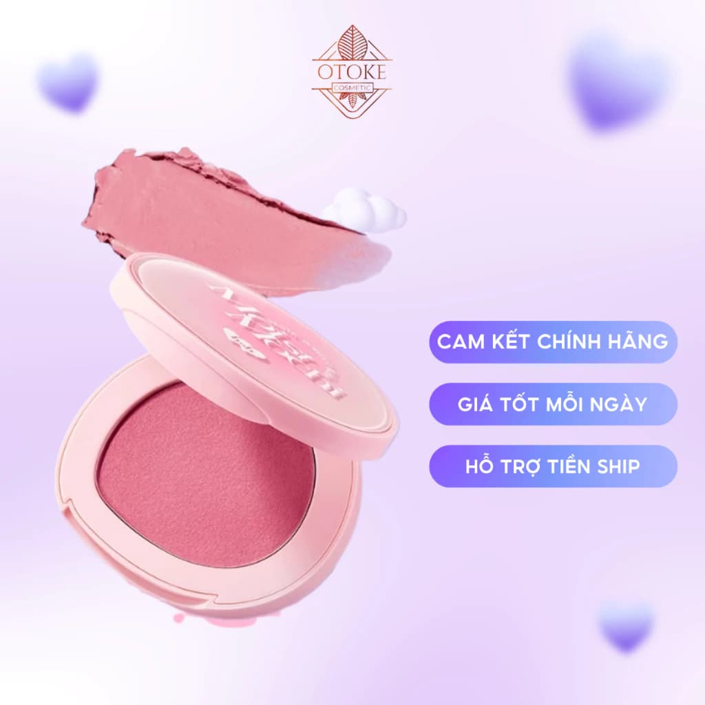 Má hồng barenbliss Moist Mochi Paste Powder Blush 4.5g
