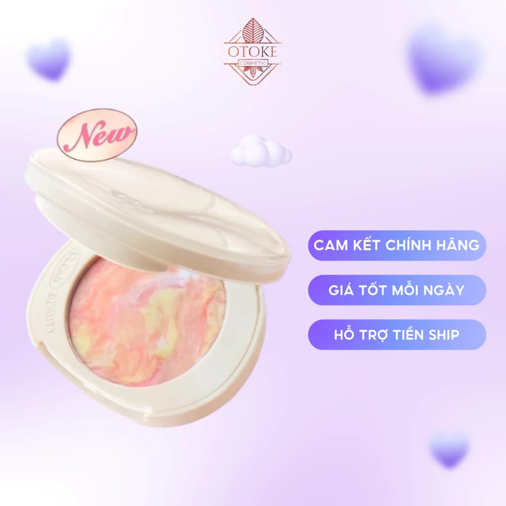 Phấn phủ dạng nén Barenbliss Bloomatte Fine to Refine Compact mịn lì kiềm dầu 6g