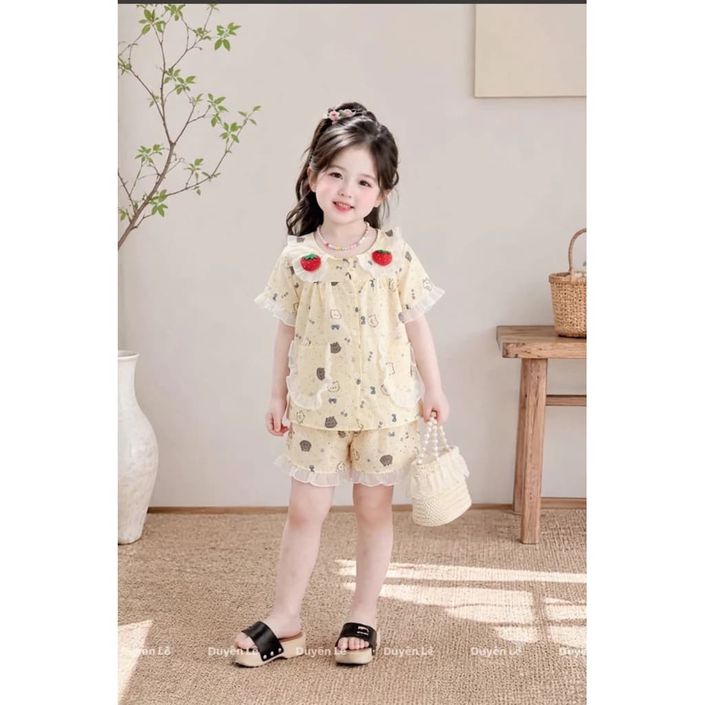 set bộ tiểu thư cho bé(18-45kg)