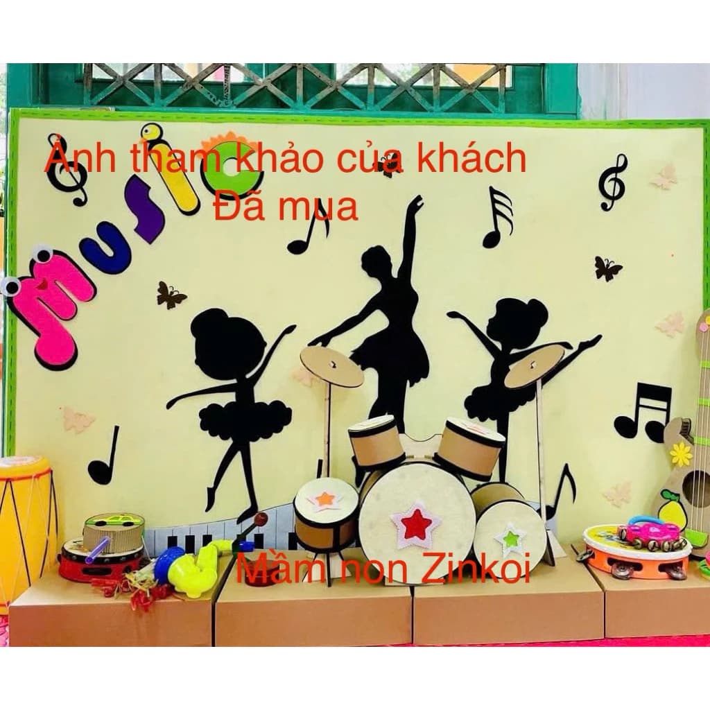 Góc âm nhạc mầm non, Góc nghệ thuật, Tranh góc âm nhạc