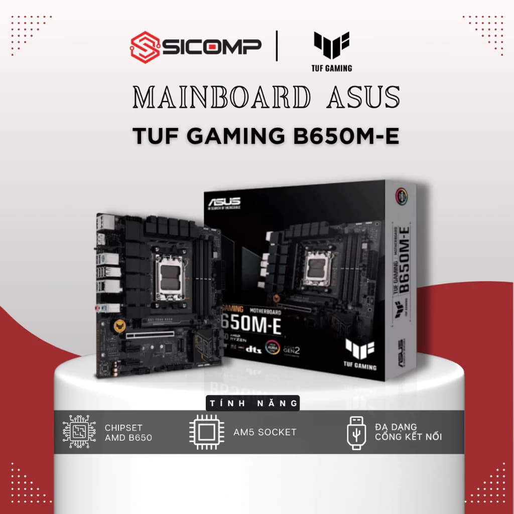 [FV] Bo mạch chủ ASUS TUF GAMING B650M-E, CHÍNH HÃNG, BH 3Y