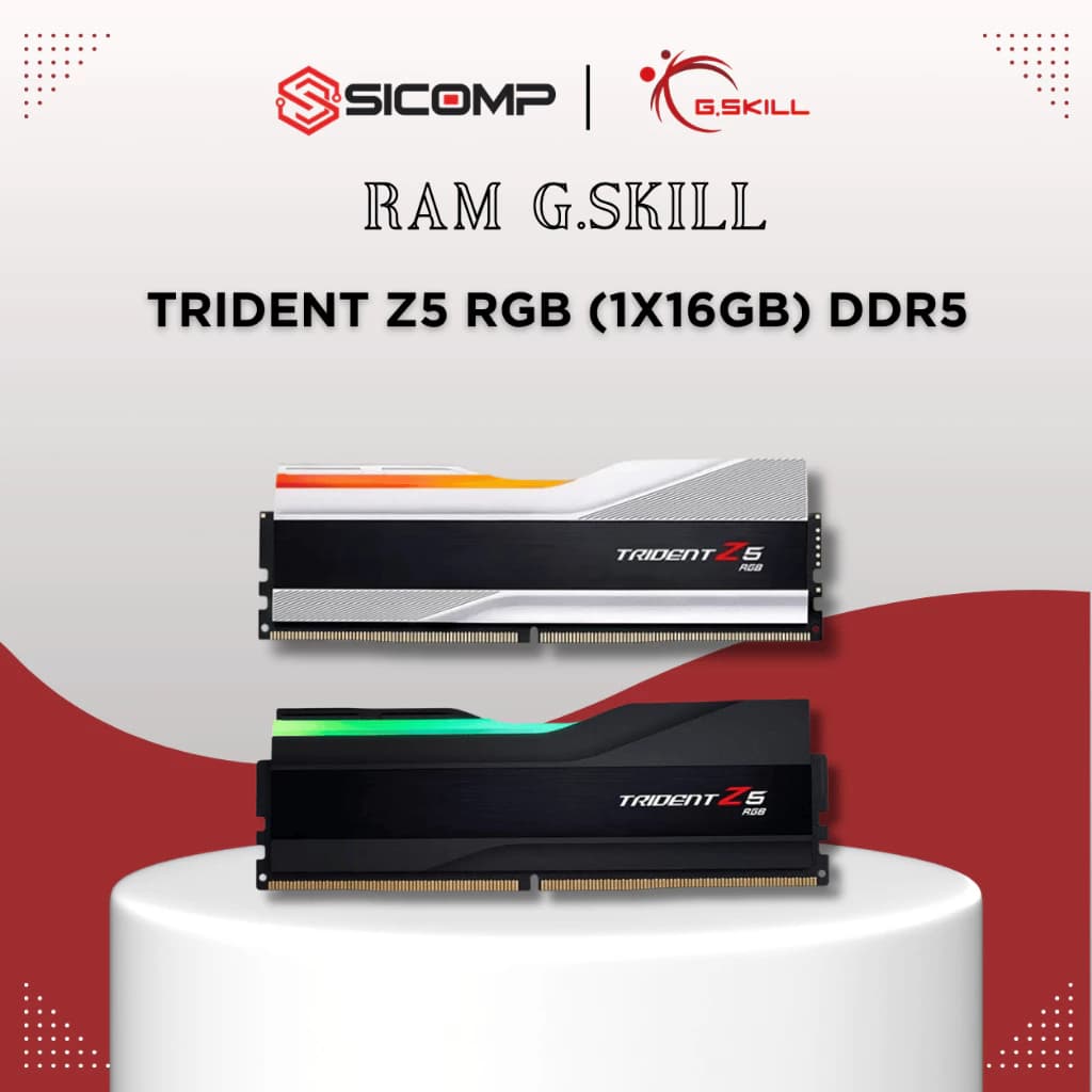 RAM GSKILL TRIDENT Z5 RGB 16GB DDR5 | (1X16GB), 6000MHZ, INTEL/AMD, BH 36 THÁNG