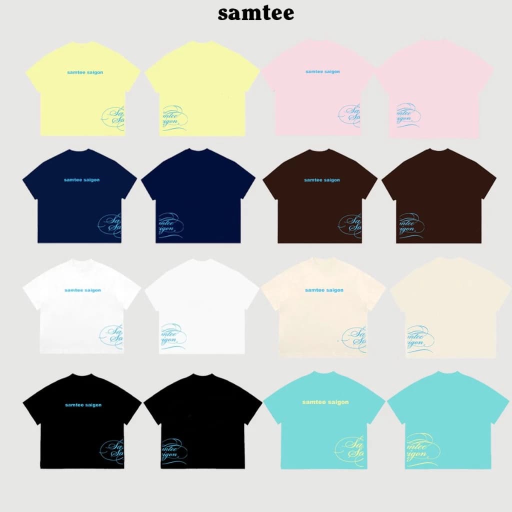 Samtee saigon Áo Thun Big Boxy  Form Rộng Tay Ngắn Cotton 250gsm Nam Nữ  Unisex Mùa Hè