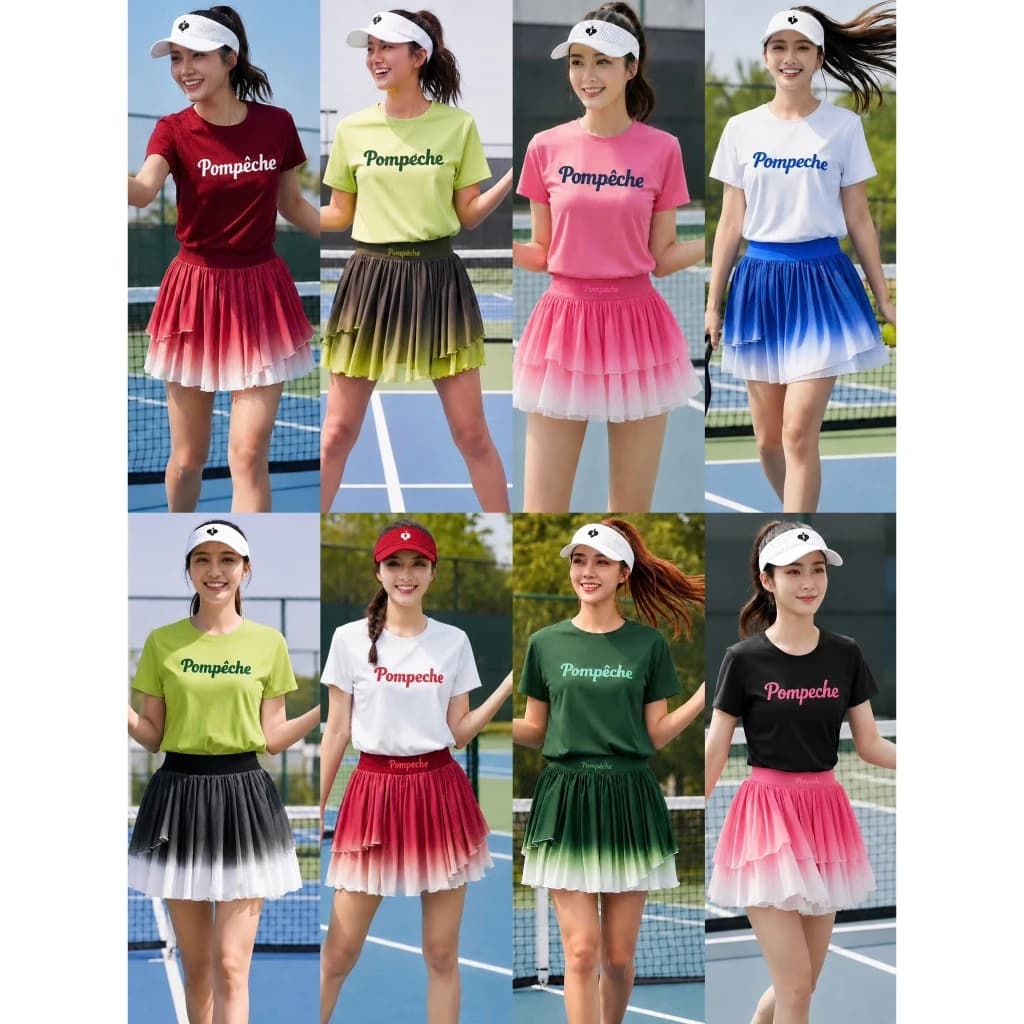 [Pickleball NEW] Bộ thể thao nữ cộc tay, Bộ WIL.SON, Bộ váy áo chơi Pickleball Golf Tennis ....VN